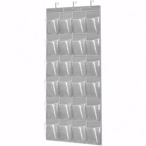 24-grid Pocket Hanging Closet Bedroom <b>Shoe</b> Rack Behind the Door <b>Storage</b> Hanging <b>Storage</b> Bag - Product Image 1