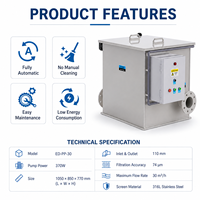 Filtre à tambour rotatif YUTANK ED-PP-30 30m3/h en PP avec lavage automatique en contre-courant en acier inoxydable 316L pour bassin à koïs, RAS, aquaculture et pisciculture