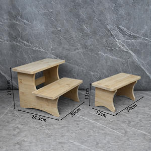 Bambu Üç Katlı Merdiven Pasta <span class=keywords><strong>Stand</strong></span>ı, Düğün Pastaları için Çevre Dostu Özelleştirilebilir Logolu - Product Image 2