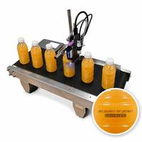 Imprimante jet d'encre de bureau à convoyeur TIJ avec buse à mousse chaude pour sacs alimentaires, sachets, cartons, bouteilles, sacs tissés, impression de date, QR, logo, code-barres