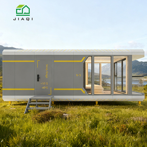 Maison mobile moderne en conteneur, écologique, alimentée à l'énergie solaire, villa préfabriquée en aluminium à louer avec serrure <span class=keywords><strong>de</strong></span> porte intelligente - Product Image 1