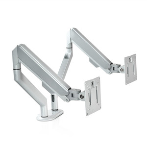 Écran d'<span class=keywords><strong>ordinateur</strong></span> Vesa Double de moniteur 13 à 32 pouces, Support étanche, entièrement réglable, gris, pour Double <span class=keywords><strong>bras</strong></span> - Product Image 3