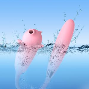 Vibrateur à ondes soniques 6+9 fréquences, design Little Devil, avec fonction de succion et d'étirement, pour adultes. - Product Image 4