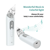 Aspirateur de nez électrique pour bébé, 3 modes réglables, aspiration de puissance, nettoyeur de nez électrique étanche, dissolvant de mucus pour bébé en toute sécurité