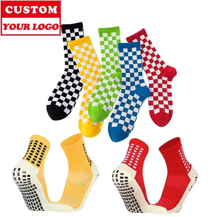 Professionele Op Maat Gemaakte Groothandel Hoge Kwaliteit Custom Logo Outdoor Unisex Katoenen Sport Sokken Custom Logo Anti Slip