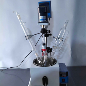 Olla de Reacción de Vidrio Borosilicato de 10L con Camisa, Diseño Automático de Alta Rigidez y Resistente a la Corrosión para Reacciones Ácido-Base Piloto - Product Image 1