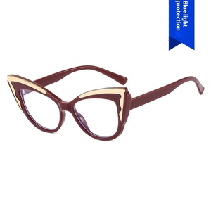 Occhiali Anti Luce Blu Stile Cat Eye Tendenza 2025, Montature Unisex di Lusso Moderne, Personalizzabili con Logo - Product Image 4