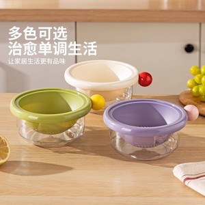 Double Layer Fruit Drain <b>Basket</b> With Container Washing And Filtering 2 In 1 Thickened Vegetable Strainer For Kitchen Use - Product Image 2