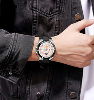 Montre à quartz SKMEI 9270 avec phases lunaires, idéale pour les hommes actifs, les amateurs de plein air, la vie quotidienne et les voyages de courte distance