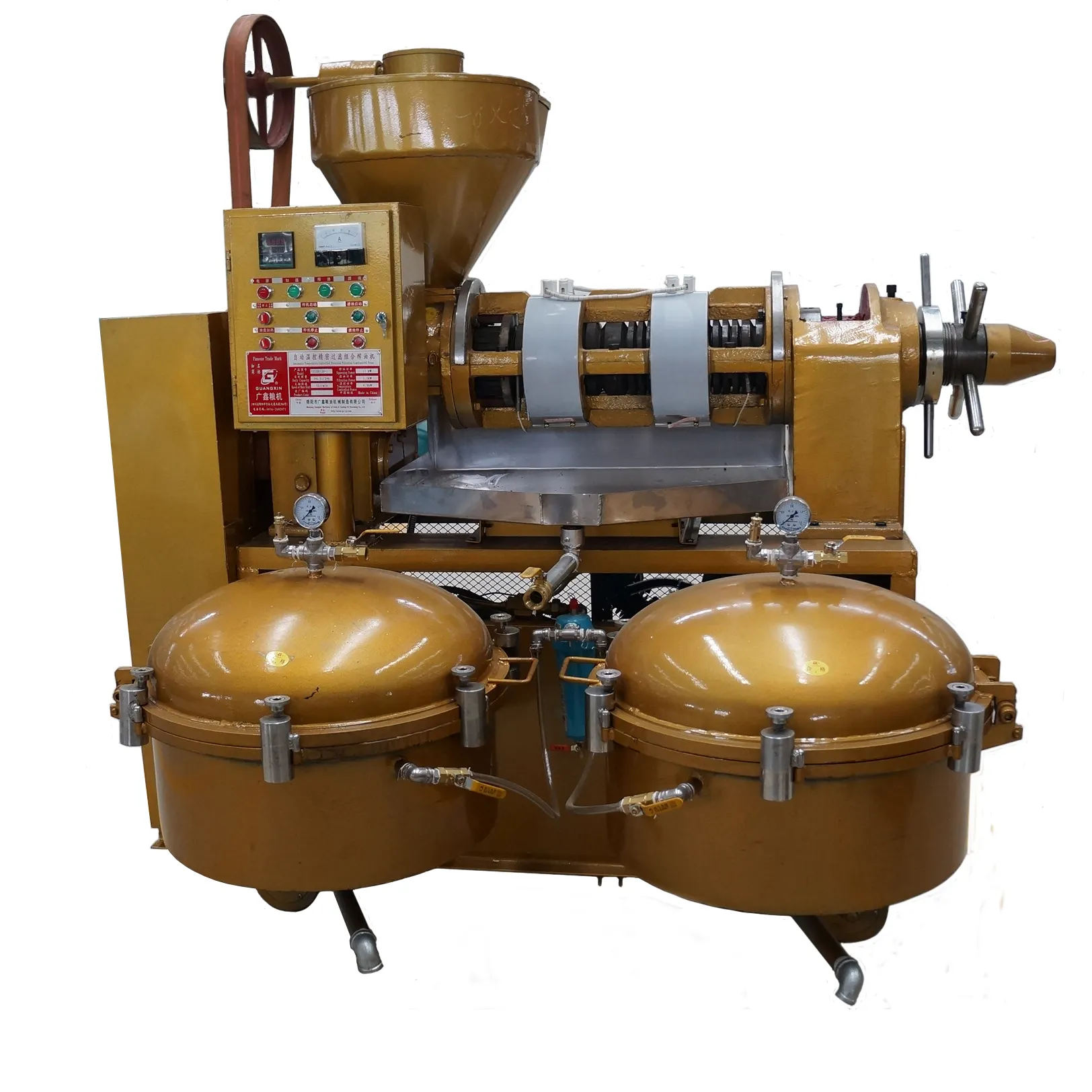 أعلى جودة Guangxin العلامة التجارية فول الصويا النفط مطحنة ماكينة معالجة الزيت