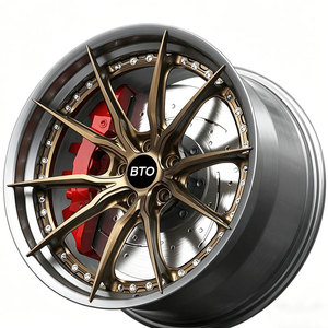 Rines de Aleación de Bronce de 10 Radios, Forjados en 2 Piezas, Personalizados BTO, 5x112 5x114.3 5x120 para <span class=keywords><strong>Aston</strong></span> <span class=keywords><strong>Martin</strong></span> DB11 BMW M3 M4 - Product Image 3