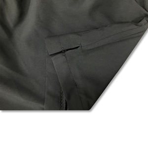 Short de fitness taille moyenne à séchage rapide personnalisé en toile extensible dans les quatre sens avec méthode de tissage de décoration vintage-non tissé - Product Image 5