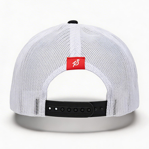 Gorra Trucker Unisex con Logotipo Personalizado, Malla Trasera Blanca y Marrón, Cierre a Presión, Parche, 5 Paneles, Estructurada, Tela Común, para Deportes al Aire Libre, Casual - Product Image 3