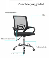 Chaise de bureau moderne en maille ALINUNU à prix de gros, chaise ergonomique en maille à hauteur réglable pour le bureau