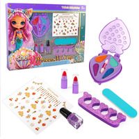Vente flash, cosmétiques pour enfants pas chers, vernis à ongles non toxique, lavable, jouets de déguisement de princesse