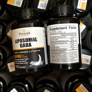 GABA L-테아닌 <span class=keywords><strong>5</strong></span>-HTP-Calm-Plex 씹을 수있는 보충제를 함유 한 Perseek 성인 수면 정제 - Product Image 6