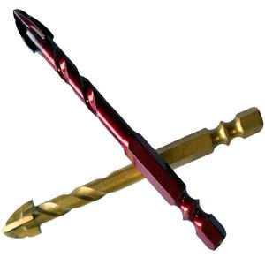 Brocas para azulejos de 3-12 mm con punta hexagonal cruzada, acero 40Cr, vástago SDS <span class=keywords><strong>Plus</strong></span>, estrías fresadas, mayor vida útil para perforación de vidrio, cerámica y hormigón - Product Image 4