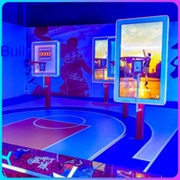 Grande machine de tir au basket interactive d'intérieur, équipement de jeu vidéo à monnayeur pour une expérience sportive compétitive