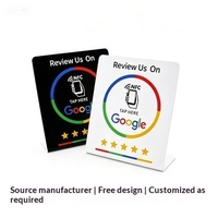 Toptan NFC Google İnceleme Kartı Standı Özel Logo QR Kodlu Akıllı İnceleme Ekranı Yerel İşletmeler Mağaza Restoran Salon için