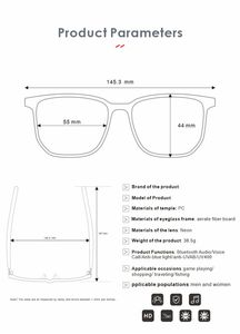 新着 スマートグラス Bluetooth対応 ワイヤレススマートグラス - Product Image 3