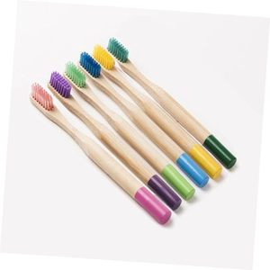 Custom Logo Kids <b>Toothbrushes</b> Natural Soft Bristles Durable Charcoal Wooden Brushes Compostable Design for Children - Product Image 1