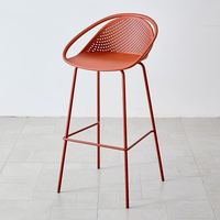 Chaise haute d'extérieur moderne pour îlot de cuisine, tabouret de bar en plastique durable pour la maison, l'hôtel, la salle à manger, le salon, stable