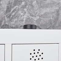 Staff Smart Storage Locker Estación de carga inalámbrica 3 en 1 60W Cargador rápido Bloqueo de teclado electrónico Moneda/Tarjeta/Pago de crédito