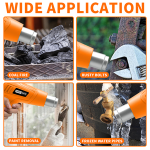 2000W for <b>Heat</b> Gun Portable DIY Craft Tool PVC Pipe Shrink <b>Wrap</b> Phone Repair Car Wrapping 220V Hot Air MHG 6020-1 Pvc Pipe <b>Heat</b> - Product Image 2