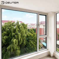Ventanas de Aluminio con Apertura Abatible y Giratoria, Diseño Elegante sin Perfiles Visibles, Visión Estrecha, Rotura de Puente Térmico, Doble/Triple Acristalamiento Low-E para Villas