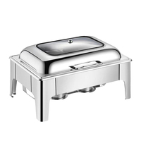 Profession elle Edelstahl Elektro Food Warmer Buffet Set Rechteck & Runde Chafing Dish für Hotels & Restaurants Küche verwenden