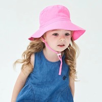 Sombreros de Pescador para Bebés y Niños Pequeños, con Logotipo Personalizado, Bordado 3D, Rayas de Algodón, Protección Solar, para Verano, Playa, Viajes, Venta al Por Mayor