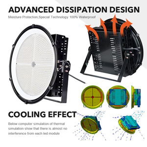 Éclairage de sport de stade de football Ip65 étanche extérieur 300w 400w 500w 600w stade en aluminium a mené la lumière d'inondation de haut mât - Product Image 4