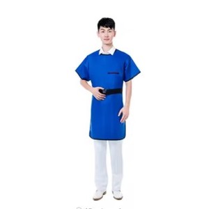 Vêtement de protection contre les rayons X à double fonction : manteau à manches courtes et tablier sans manches en plomb pour la protection du personnel médical en radiologie - Product Image 6