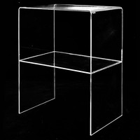 Meubles de décoration pour la maison 2 étagères Table de chevet moderne en acrylique transparent pour le salon