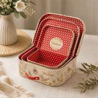 Boîte à jouets pour enfants en carton rigide avec poignée, impression personnalisée, emballage cadeau de Noël, valise pour bébé, boîte de naissance