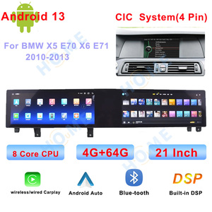 Autoradio multimédia portable avec double écran, CarPlay sans fil, Android 13, <span class=keywords><strong>DSP</strong></span> intégré, WiFi, aide au recul, navigation GPS, 21 pouces - Product Image 4