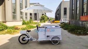 Vélo-chariot de présentation alimentaire avec friteuse, remorques mobiles, kiosque compact, chariot à hot-dogs, stand alimentaire mobile - Product Image 6