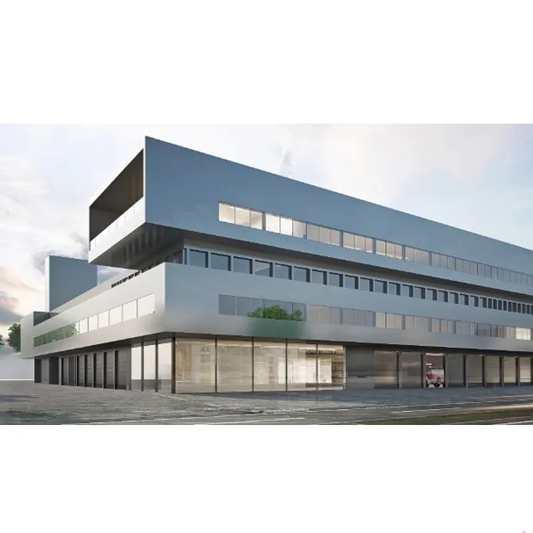 3000sqm Staalstructuur Prefab Magazijn Kantoorgebouw Met Roldeur In De VS