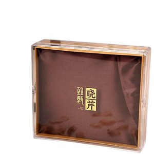 Caja de embalaje de acrílico transparente en stock, caja cuadrada de plástico para nido de pájaro, pepino de mar y ginseng americano, engrosada - Product Image 4