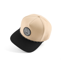 Casquettes de baseball à profil bas et séchage rapide de nouvelle conception pour adultes, logo personnalisé en silicone 3D, casquettes de golf bicolores, chapeaux imperméables