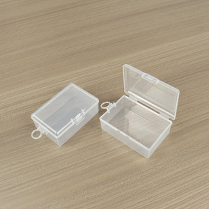Transparent Plastic Fishing Tackle <b>Box</b> 8x5.4x3cm Flip Top Cover <b>Storage</b> Case For <b>Small</b> Hardware Components And Sample Parts - Product Image 2
