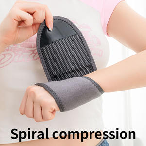 Portatile a 3 velocità regolabile in morbido poliestere/Nylon elettrico supporto da <span class=keywords><strong>polso</strong></span> massaggiatore riscaldamento vibrazioni massaggio funzioni Wireless - Product Image 3