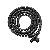Tubo flexible enrollado de 1500x20mm para gestión de cables, protector de cables, manguera de sujeción