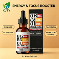 Complément alimentaire liquide tout-en-un à base de plantes, vitamines B12+B6, marque privée OEM, pour l'immunité et le métabolisme énergétique