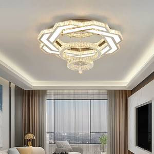 Insieme nuova casa lampade da soffitto in cristallo moderno lampadari lampade a sospensione per soffitti alti - Product Image 1