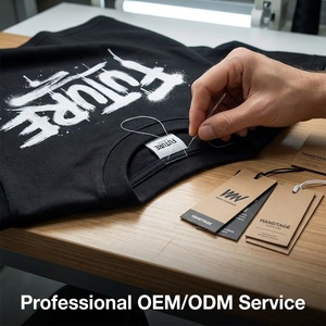 T-Shirt con Stampa Digitale Personalizzata, Grafica <span class=keywords><strong>Gotica</strong></span>, 230gsm 100% Cotone, Oversize, Stile Hip Hop Streetwear - Product Image 3