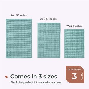 Tappetino da Bagno <span class=keywords><strong>in</strong></span> Peluche Spesso e Morbido con Base <span class=keywords><strong>in</strong></span> Gomma Termofusibile, Lavabile <span class=keywords><strong>in</strong></span> <span class=keywords><strong>Lavatrice</strong></span>, Set <span class=keywords><strong>di</strong></span> <span class=keywords><strong>Tappeti</strong></span> per Vasca e Doccia, Accessori per Arredo Casa - Product Image 6