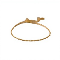 Bracelet tennis délicat en argent sterling 925 plaqué or, motif vague d'eau de Singapour, bijou minimaliste polyvalent