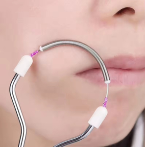 Épilateur facial et tondeuse à sourcils portable pour <span class=keywords><strong>femme</strong></span>, outil de beauté à ressort pour les poils du visage et des lèvres - Product Image 6