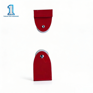 Ağır Hizmet Tipi Merdiven Kasnak Bloğu - Merdiven Kaldırma İşlemleri için Naylon Tekerleğiyle Kırmızı Boyalı Çelik Braket - Product Image 5